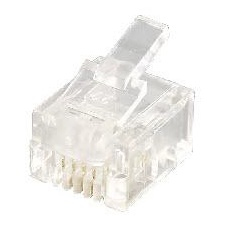 Equip 121121 kabel-connector RJ-12 (6P4C) Transparant