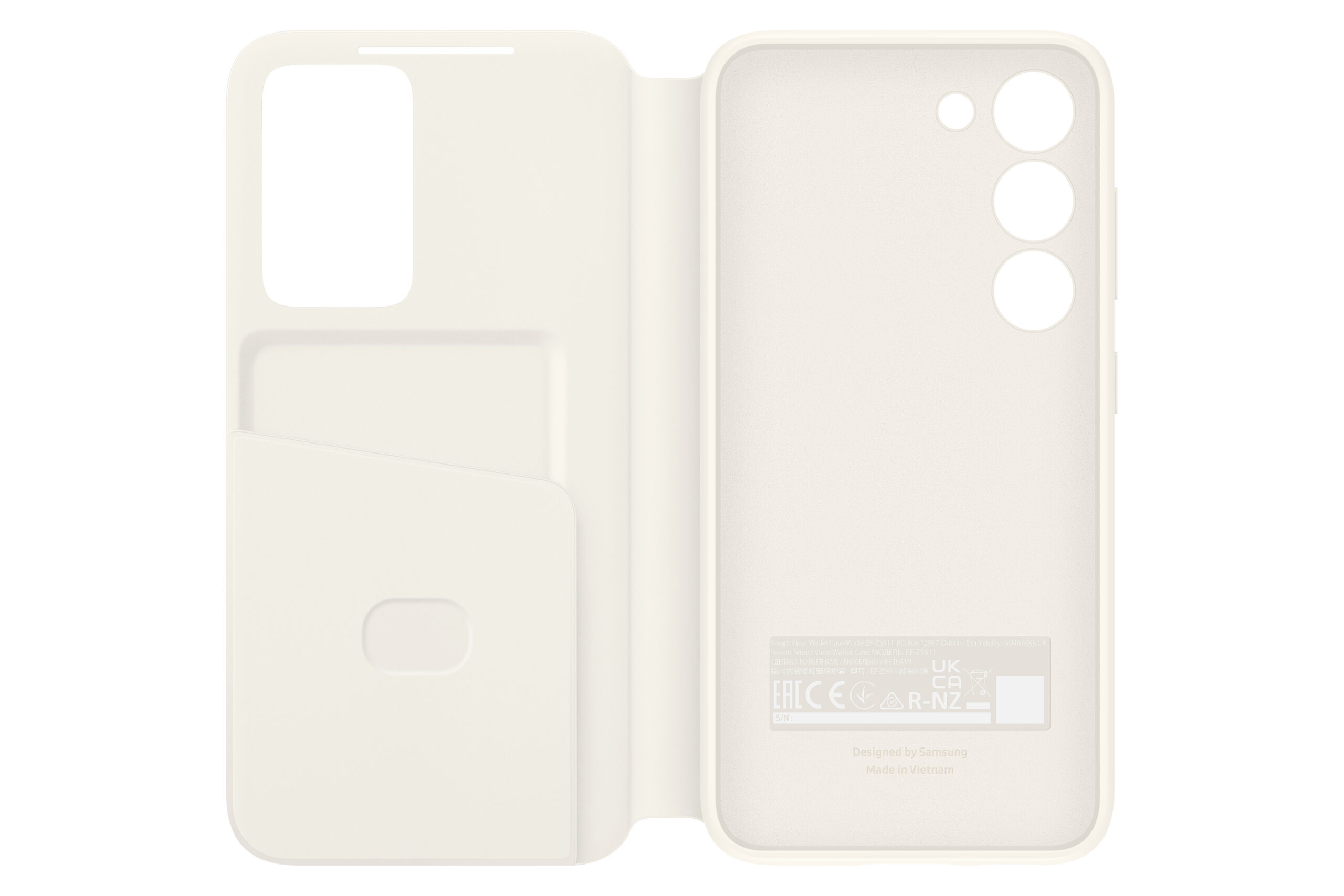 Samsung EF-ZS911CUEGWW mobiele telefoon behuizingen 15,5 cm (6.1") Folioblad Crème - Afbeelding 3