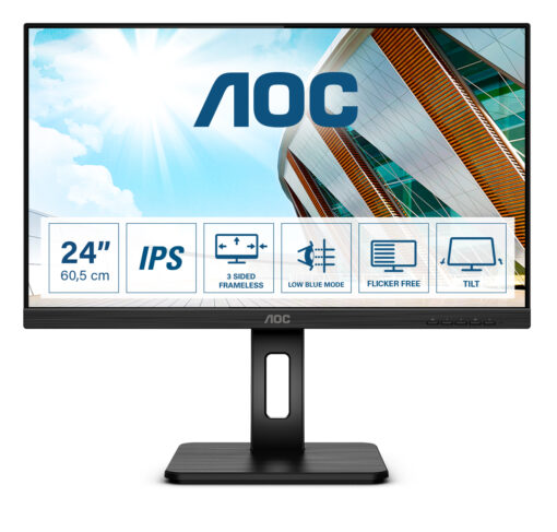 AOC P2 24P2Q LED display 60,5 cm (23.8") 1920 x 1080 Pixels Full HD Zwart - Afbeelding 2