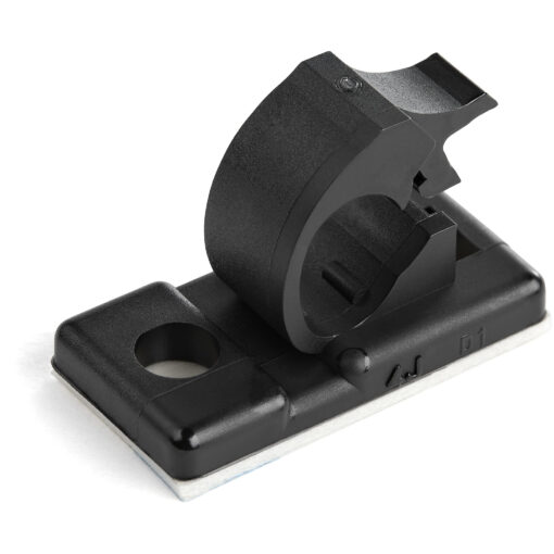 StarTech.com 100 Zelfklevende Kabelmanagement Clips, 5.5mm, Zwart, Netwerk/Ethernet/Bureau/Computer Kabelbeheer, Klevende Kabelhouders, Zelfklevende Klem, Nylon, UL/94V-2 Brandklasse - Afbeelding 2