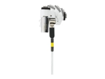 Wedge Slot Lock Rotating - Slim White -Comaptible devices systems using NOBLE lock slot - Compatible Master Key