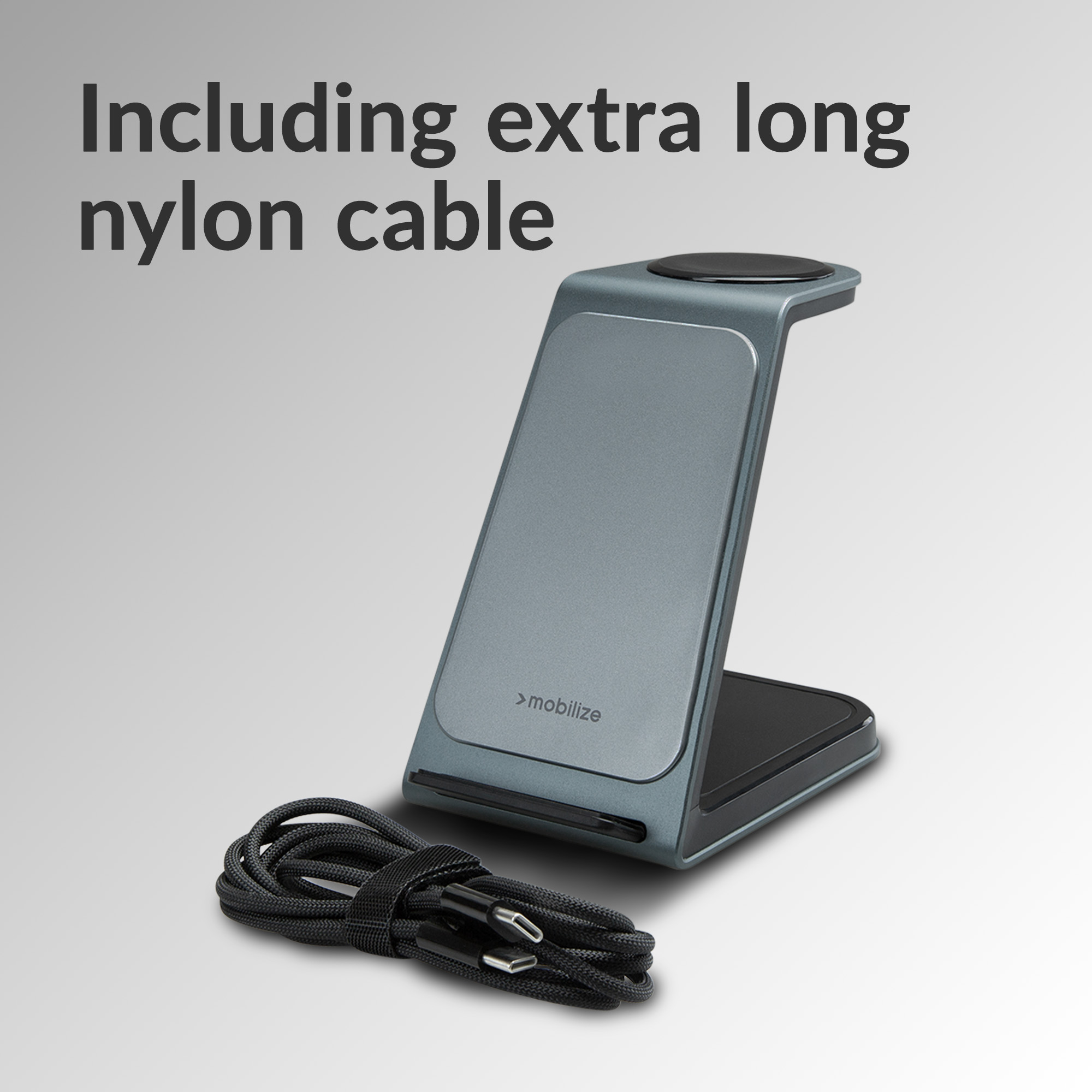 Mobilize 3in1 Aluminium Wireless Charger Station 15W - Afbeelding 7