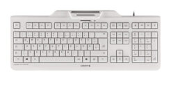 CHERRY KC 1000 SC toetsenbord Universeel USB AZERTY Belgisch Wit