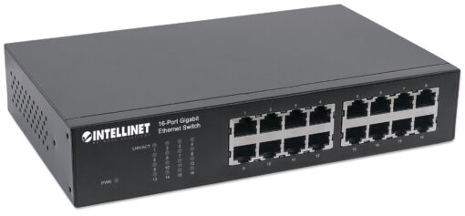 Intellinet 561068 netwerk-switch Unmanaged L2 Gigabit Ethernet (10/100/1000) 1U Zwart - Afbeelding 3