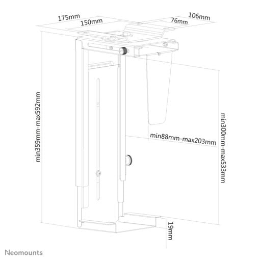 Neomounts cpu houder - Afbeelding 18