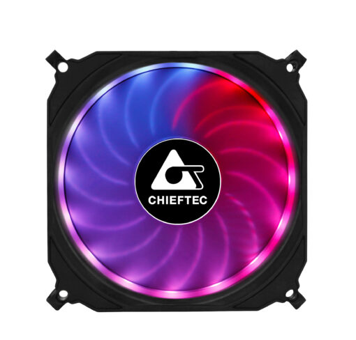 Chieftec CF-3012-RGB koelsysteem voor computers Computer behuizing Ventilator 12 cm Zwart - Afbeelding 8