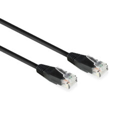 ACT Zwart 0,9 meter U/UTP CAT6 patchkabel met RJ45 connectoren - Afbeelding 2
