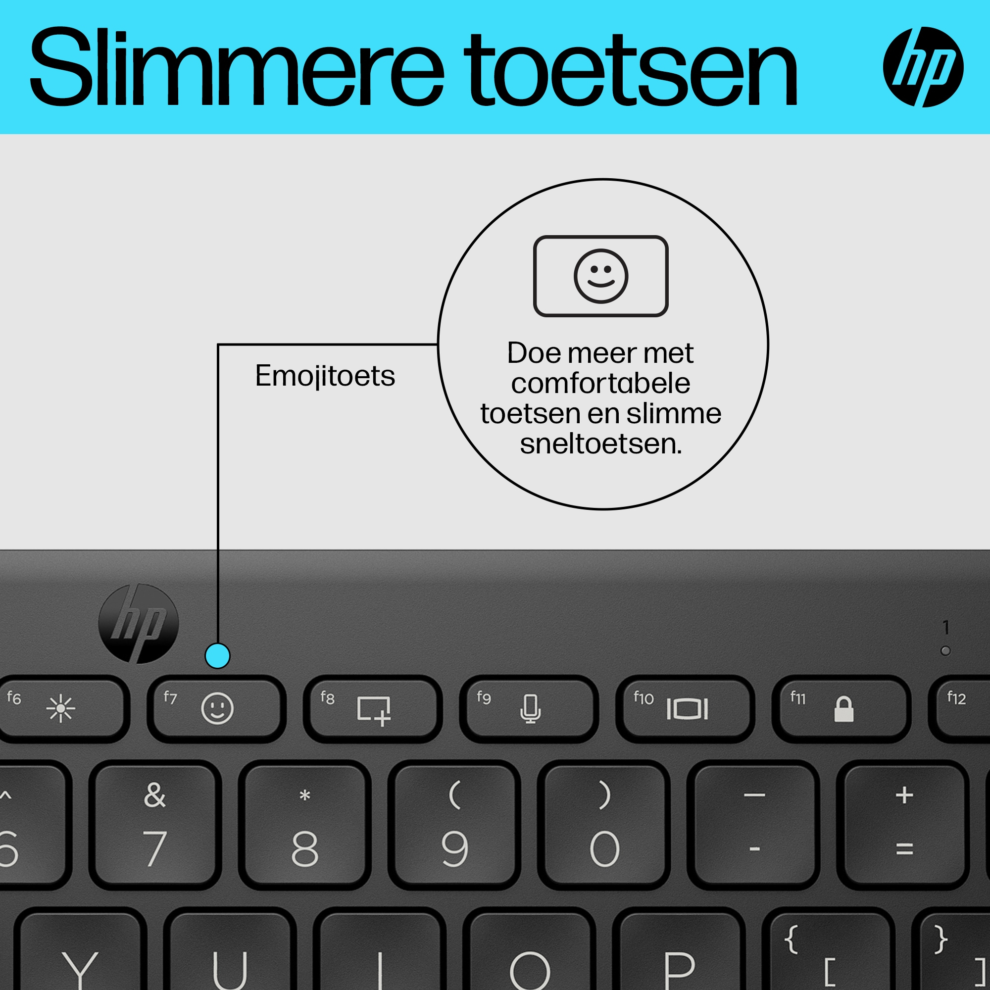 HP 350 Compact Multi-Device Bluetooth Keyboard - Afbeelding 8