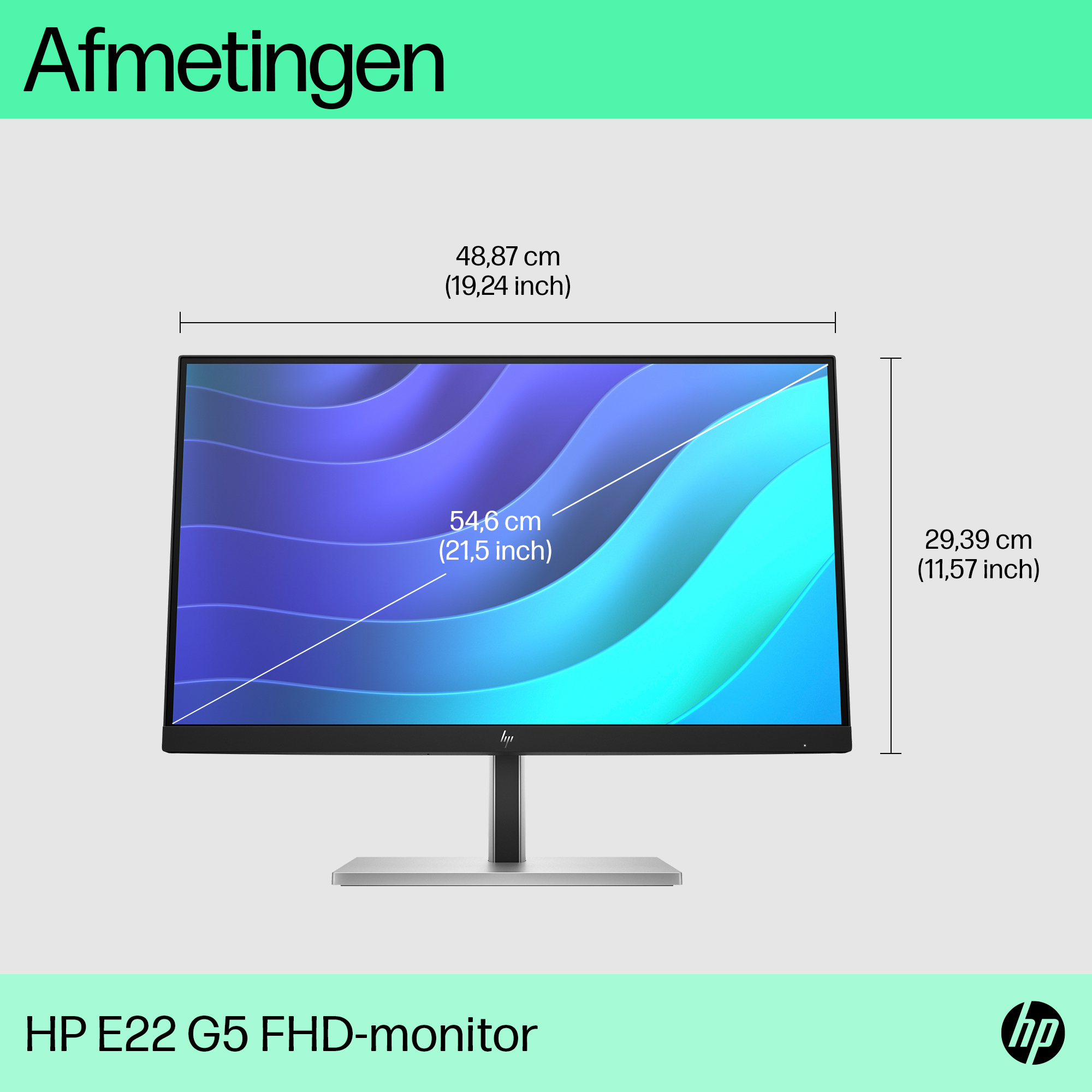 HP E-Series E22 G5 FHD-monitor - Afbeelding 5
