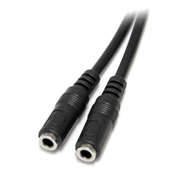 StarTech.com Slanke Stereo Splitterkabel Y-adapter 3,5mm Mannelijk naar 2x 3,5mm Vrouwelijk - Afbeelding 4