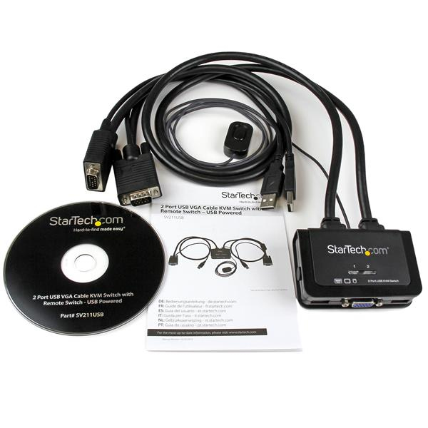 StarTech.com 2-poorts USB VGA-kabel KVM-switch met USB-voeding en afstandsbediening - Afbeelding 7
