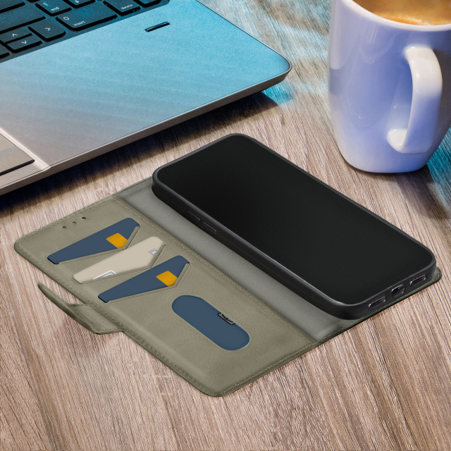 Mobilize Premium Gelly Wallet Book Case Apple iPhone 11 Green - Afbeelding 3