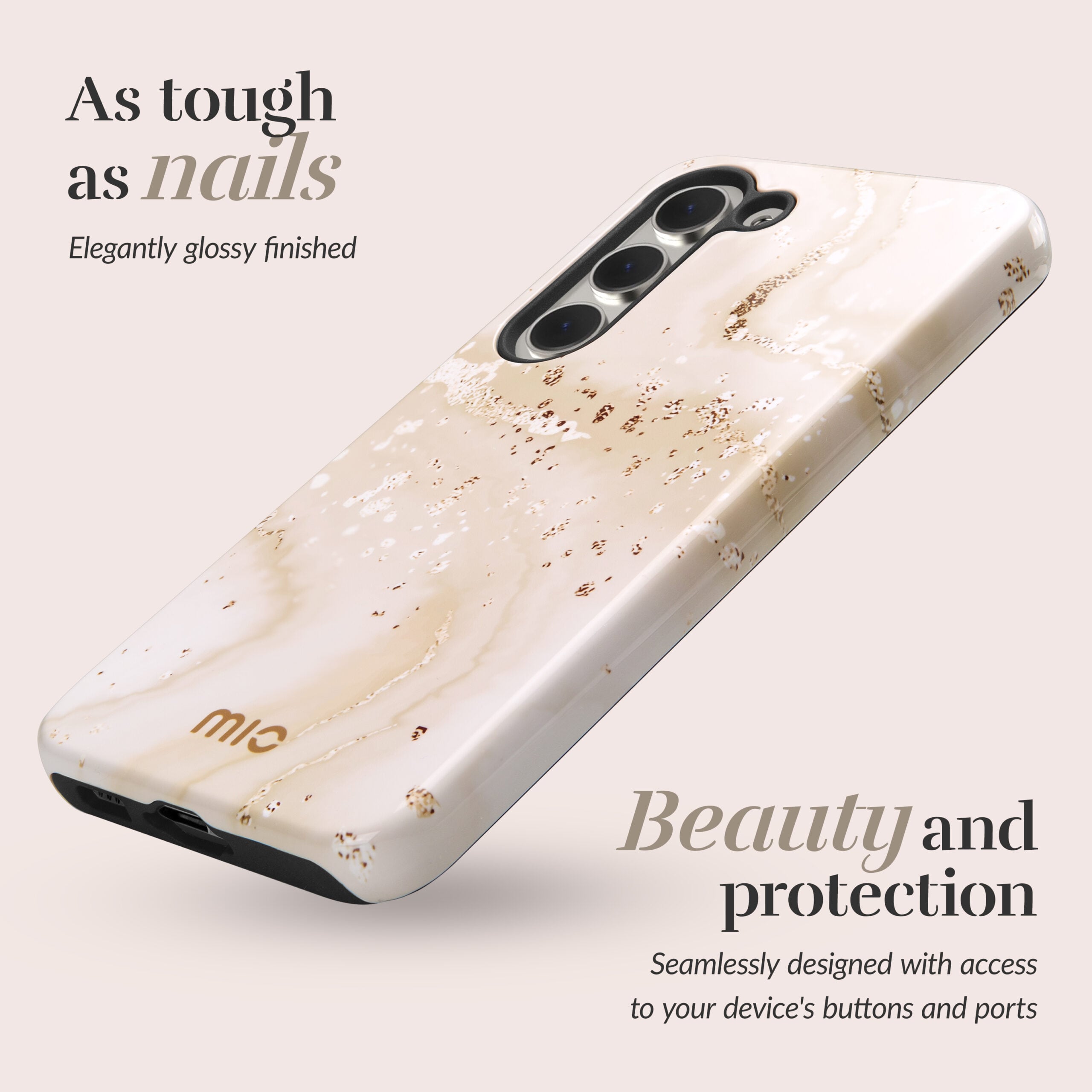 MIO Gold Marble Magsafe Compatible for Samsung S24 Ultra 5G