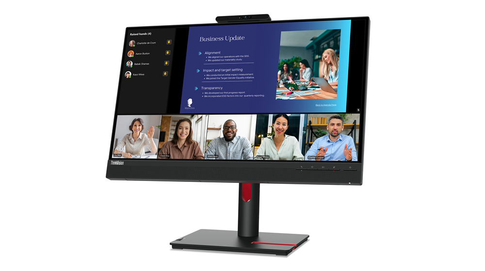 Lenovo ThinkVision T24v-30 LED display 60,5 cm (23.8") 1920 x 1080 Pixels Full HD Zwart - Afbeelding 3
