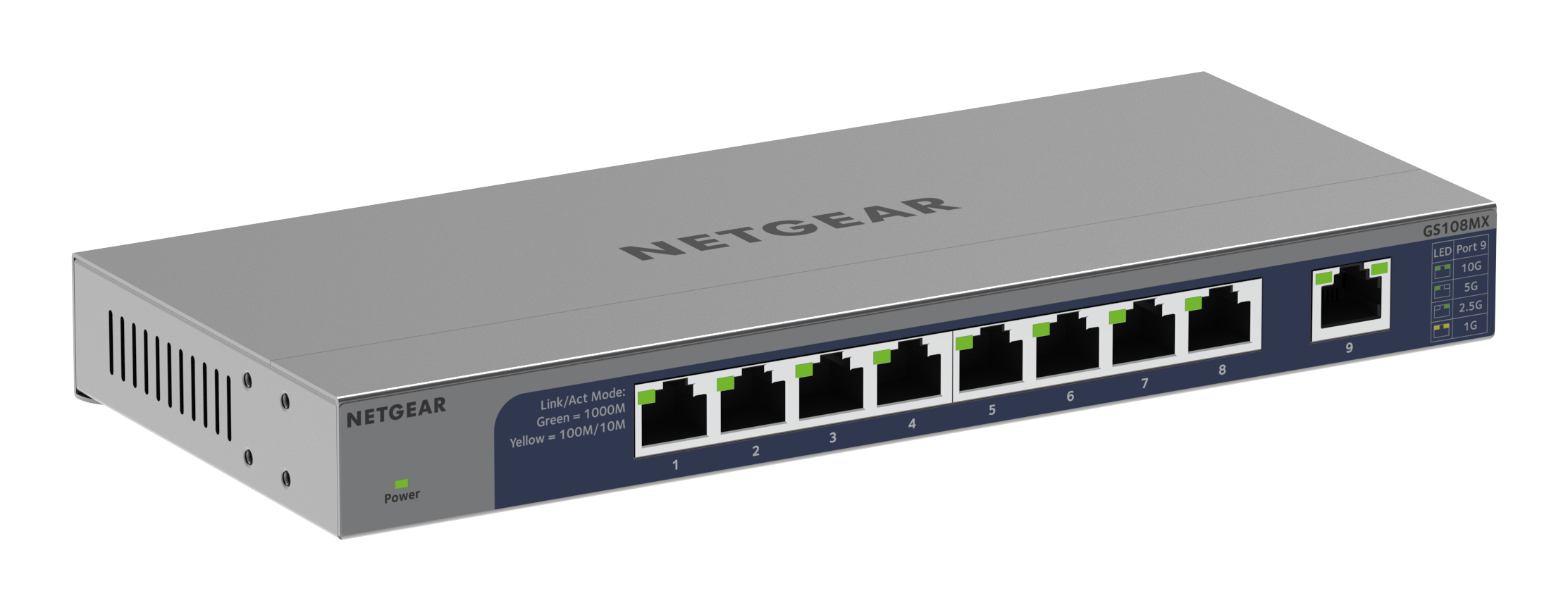 NETGEAR GS108MX-100EUS netwerk-switch Unmanaged L2 Gigabit Ethernet (10/100/1000) Bureaublad-/wandmontage - Afbeelding 7