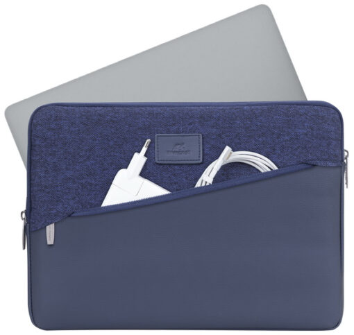 Rivacase Egmont Laptop Sleeve 13.3inch Blue - Afbeelding 4