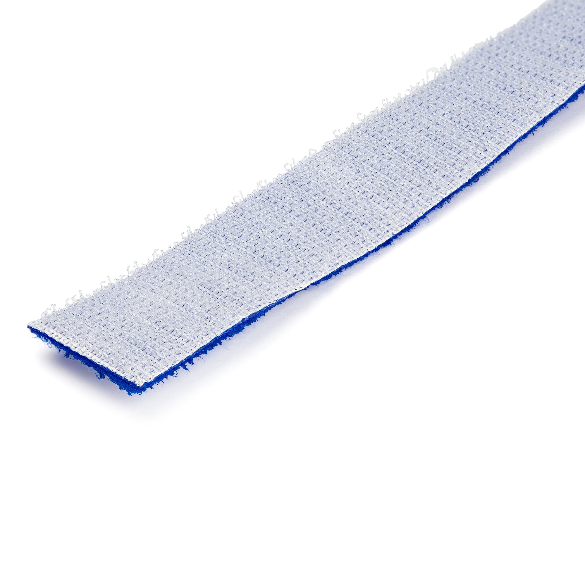 StarTech.com 7,6m Bulk Rol Klittenband - Op Maat te Knippen Herbruikbare Kabelbinders - Industriële Klitband Tape - Zelfklevende Klittenband Tyrap Strips - Blauw - Afbeelding 4