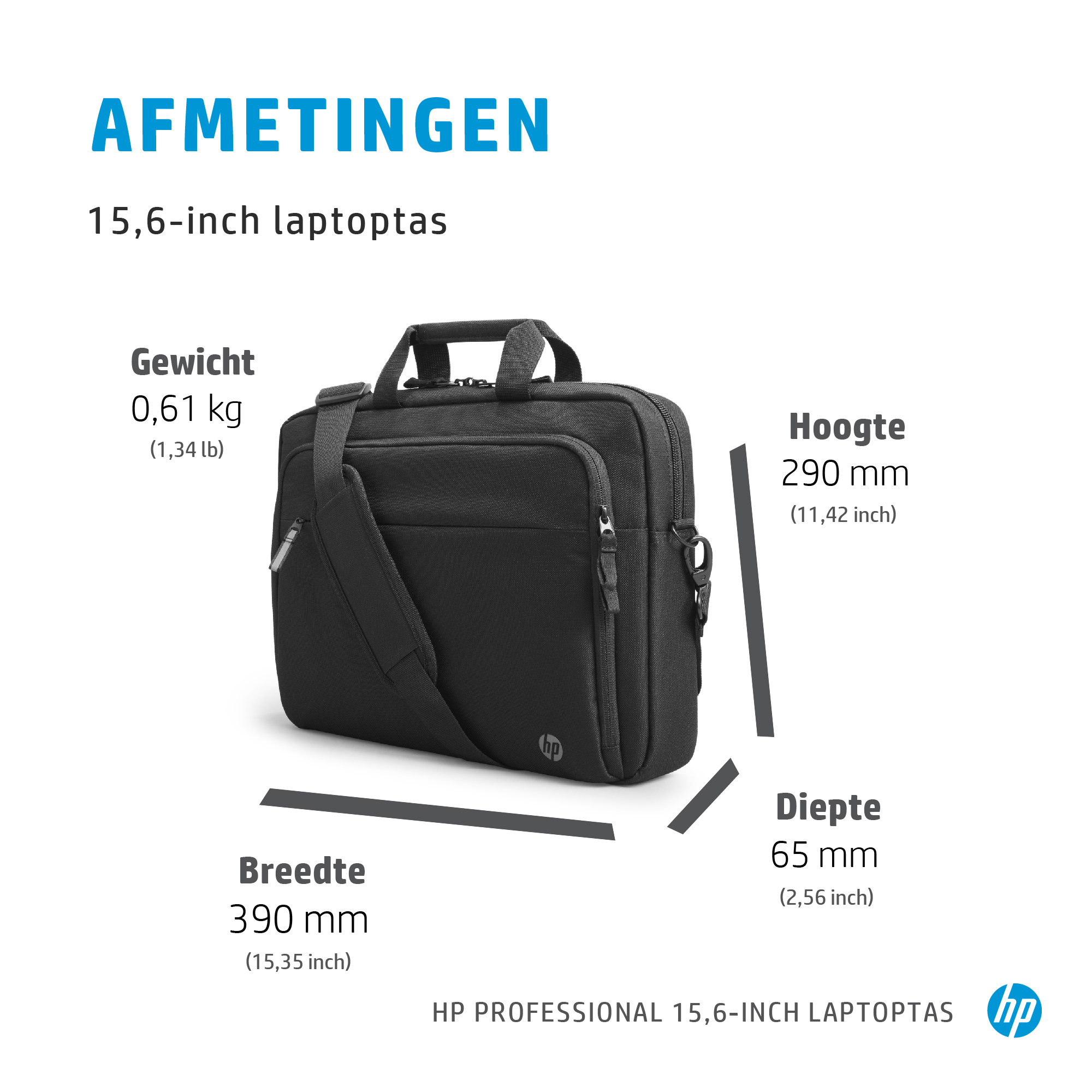 HP Professional 15,6-inch laptoptas - Afbeelding 13