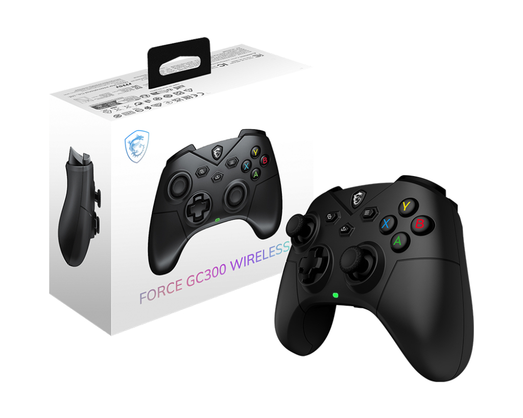MSI FORCE GC300 WIRELESS Zwart USB 2.0 Gamepad Analoog PC - Afbeelding 6