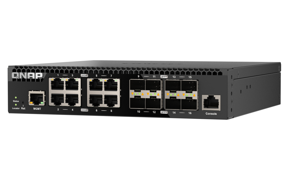 QNAP QSW-M3216R-8S8T netwerk-switch Managed L2/L3 10G Ethernet (100/1000/10000) 1U Zwart - Afbeelding 5