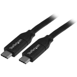 StarTech.com 4m USB-C Laadkabel, Fast Charge & Sync Type C Kabel, 100W (5A) PD, USB 2.0, USB-IF Gecertificeerd - Zwarte USB Oplaadkabel - Afbeelding 2