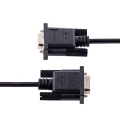 StarTech.com 3m RS232 Serial Null Modem Kabel, Seriële Crossover Kabel met Al-Mylar Afscherming, DB9 Seriële COM Poort Kabel Female naar Male, Compatibel met DTE Apparatuur, Zwart, F/M - Afbeelding 4