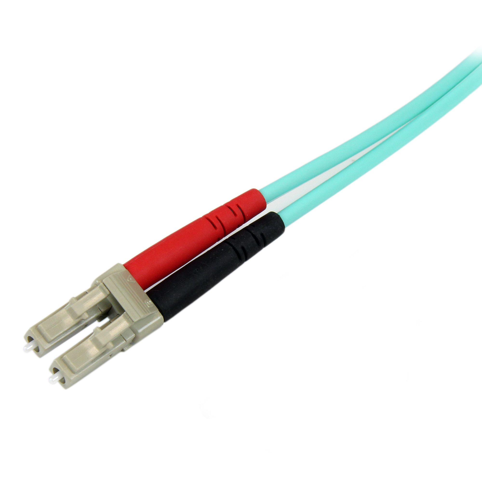 StarTech.com 2m LC/UPC naar SC/UPC OM3 Multimode Glasvezel Netwerkkabel, Full Duplex 50/125µm Zipcord Fiber, 100G Netwerken, LOMMF/VCSEL, <0.3dB Low Insertion Loss, LSZH Fiber Optic Patch Kabel - Afbeelding 4