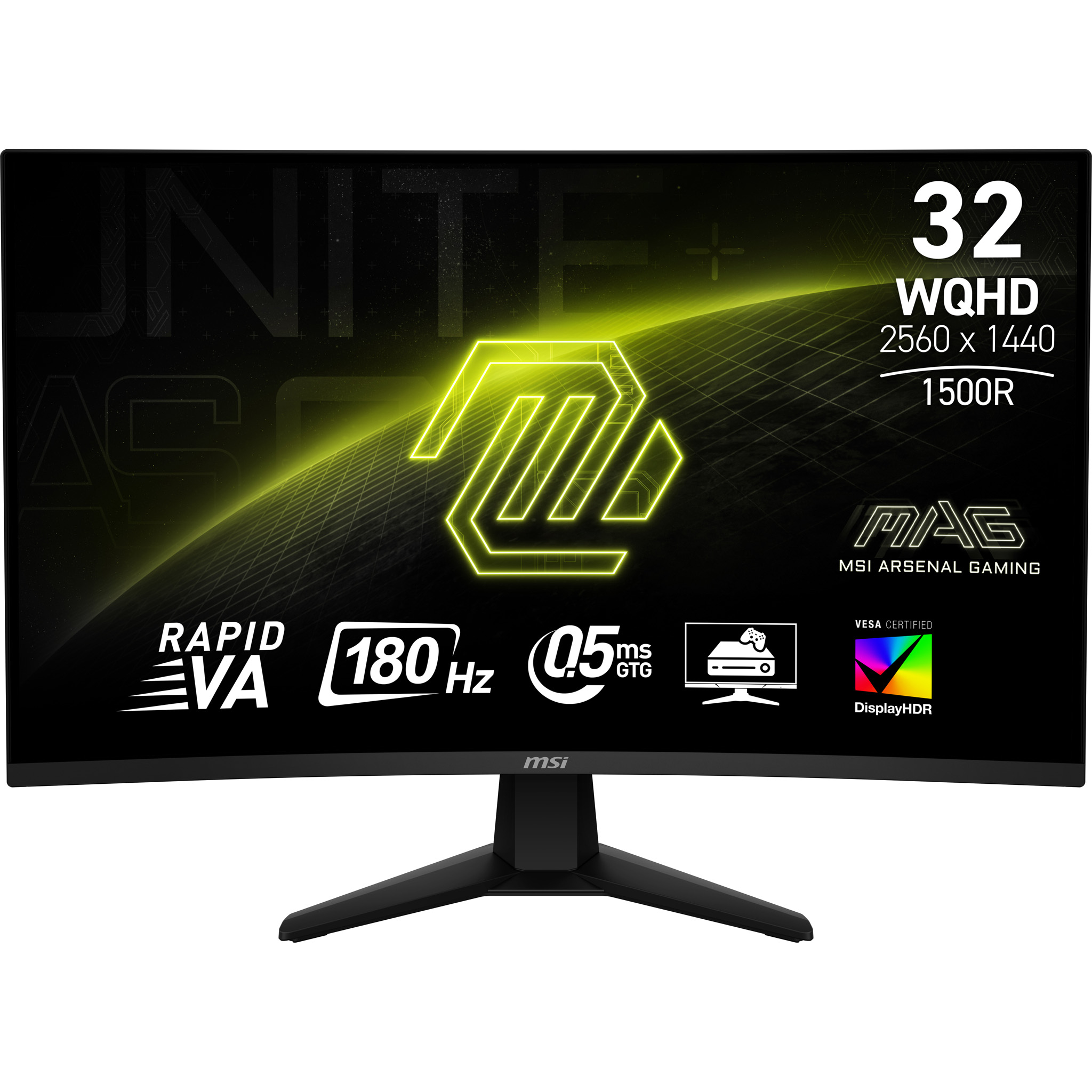 MSI MAG 32CQ6F computer monitor 80 cm (31.5") 2560 x 1440 Pixels Wide Quad HD Zwart - Afbeelding 2