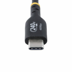 StarTech.com 3m USB-C Laadkabel, Charge & Sync, 240W (5A) PD EPR, USB 2.0, Laptop Type C Laadkabel, USB-IF Gecertificeerd, TPE Mantel - Zwarte USB-C Oplaadkabel - Afbeelding 6