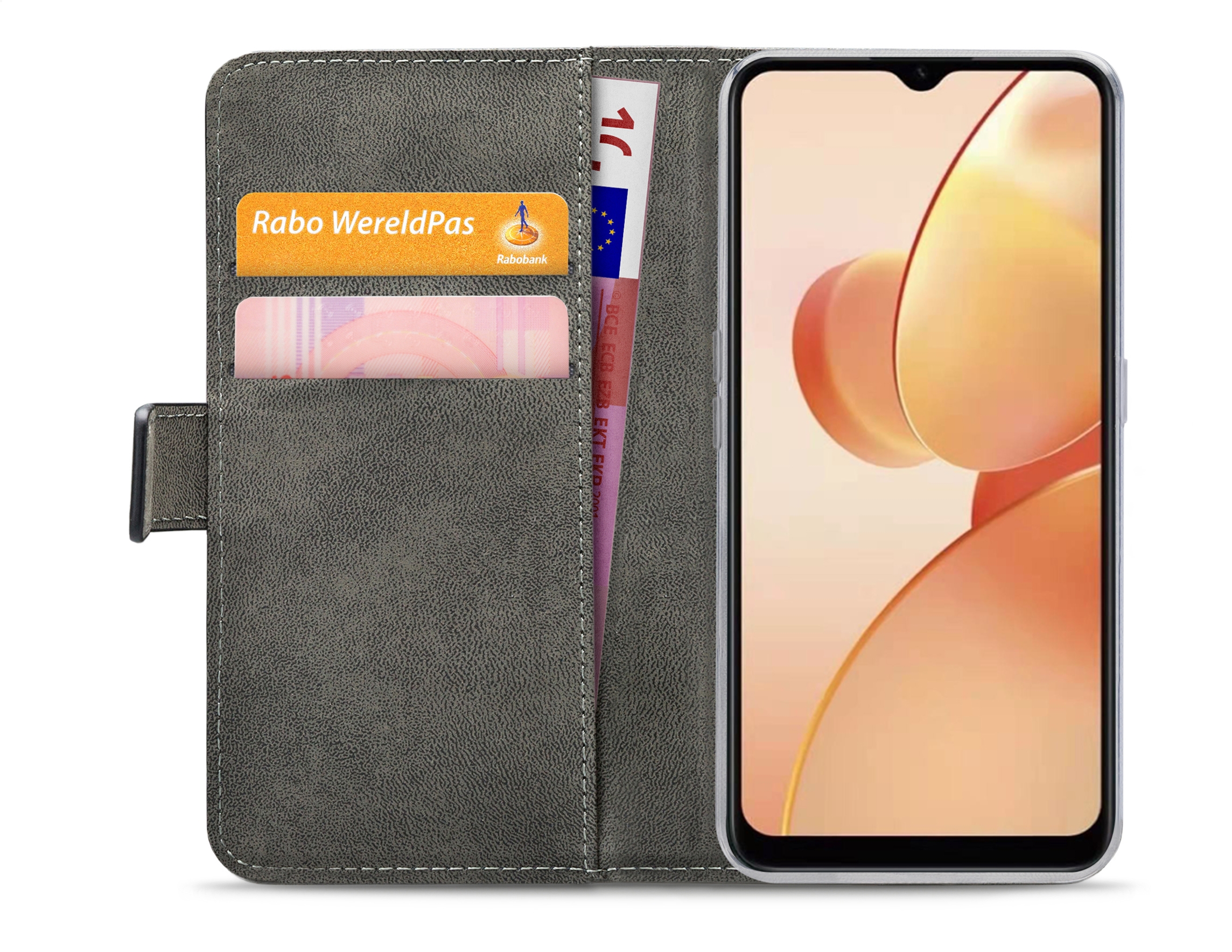 Mobilize Classic Gelly Wallet Book Case realme C31 Black - Afbeelding 3
