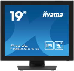 iiyama ProLite T1932MSC-B1S computer monitor 48,3 cm (19") 1280 x 1024 Pixels Full HD LED Touchscreen Tafelblad Zwart