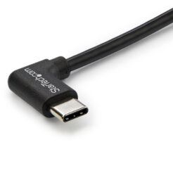 StarTech.com 1m USB-C Laadkabel, Haakse Charge & Sync Type C Laptop Laadkabel, 60W (3A) PD, USB 2.0 - Zwarte USB-C Oplaadkabel - Afbeelding 7