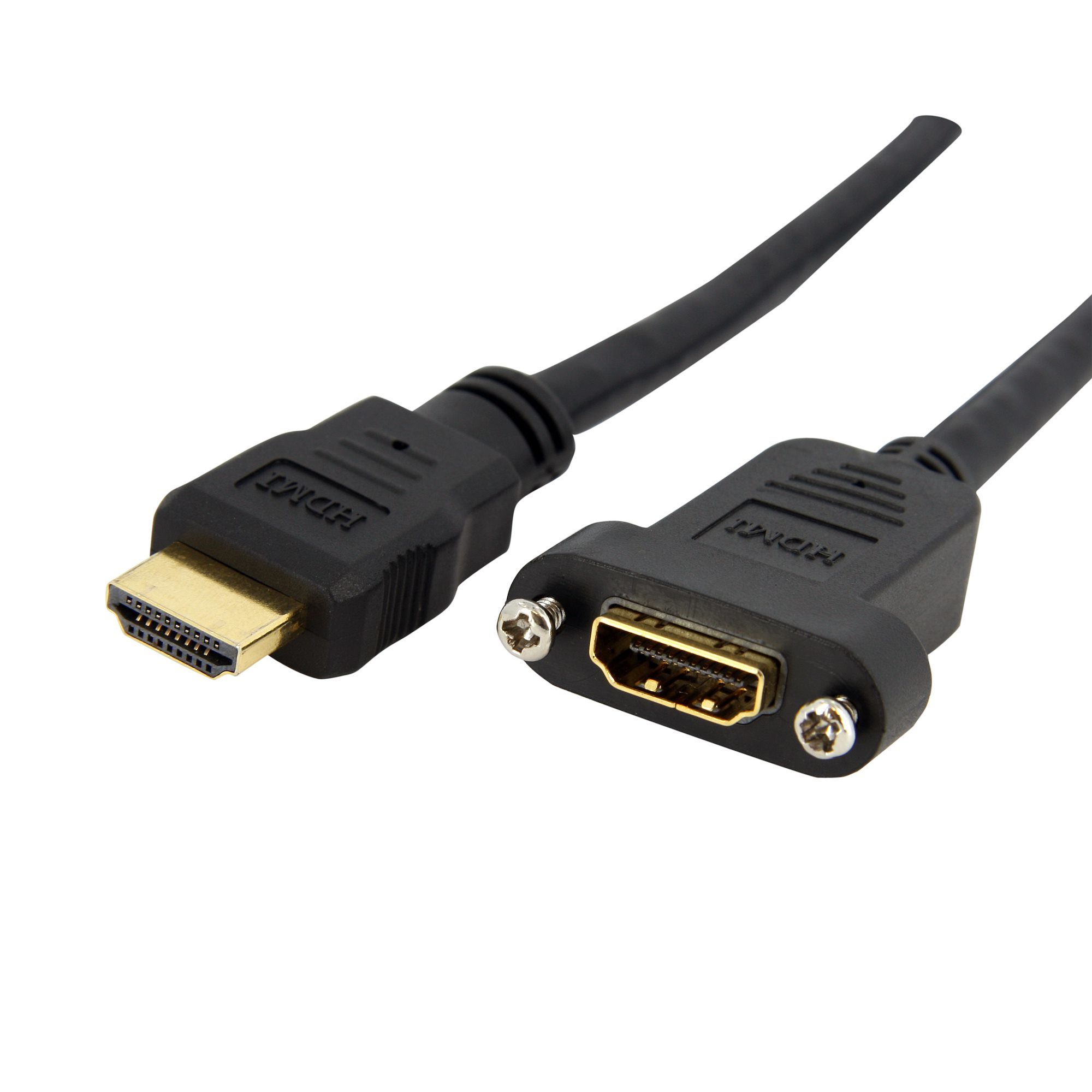 StarTech.com 91cm HDMI Female naar Male Adapter, 4K High Speed Panel Mount HDMI Kabel, 4K 30Hz UHD HDMI, 10.2 Gbps Bandbreedte, 4K HDMI Female naar HDMI Male, Paneel Monteerbare Connector Kabel - Afbeelding 2