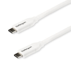 StarTech.com 2m USB-C Laadkabel, Fast Charge & Sync Type C Kabel, 100W (5A) PD, USB 2.0, USB-IF Gecertificeerd - Witte USB Oplaadkabel - Afbeelding 3