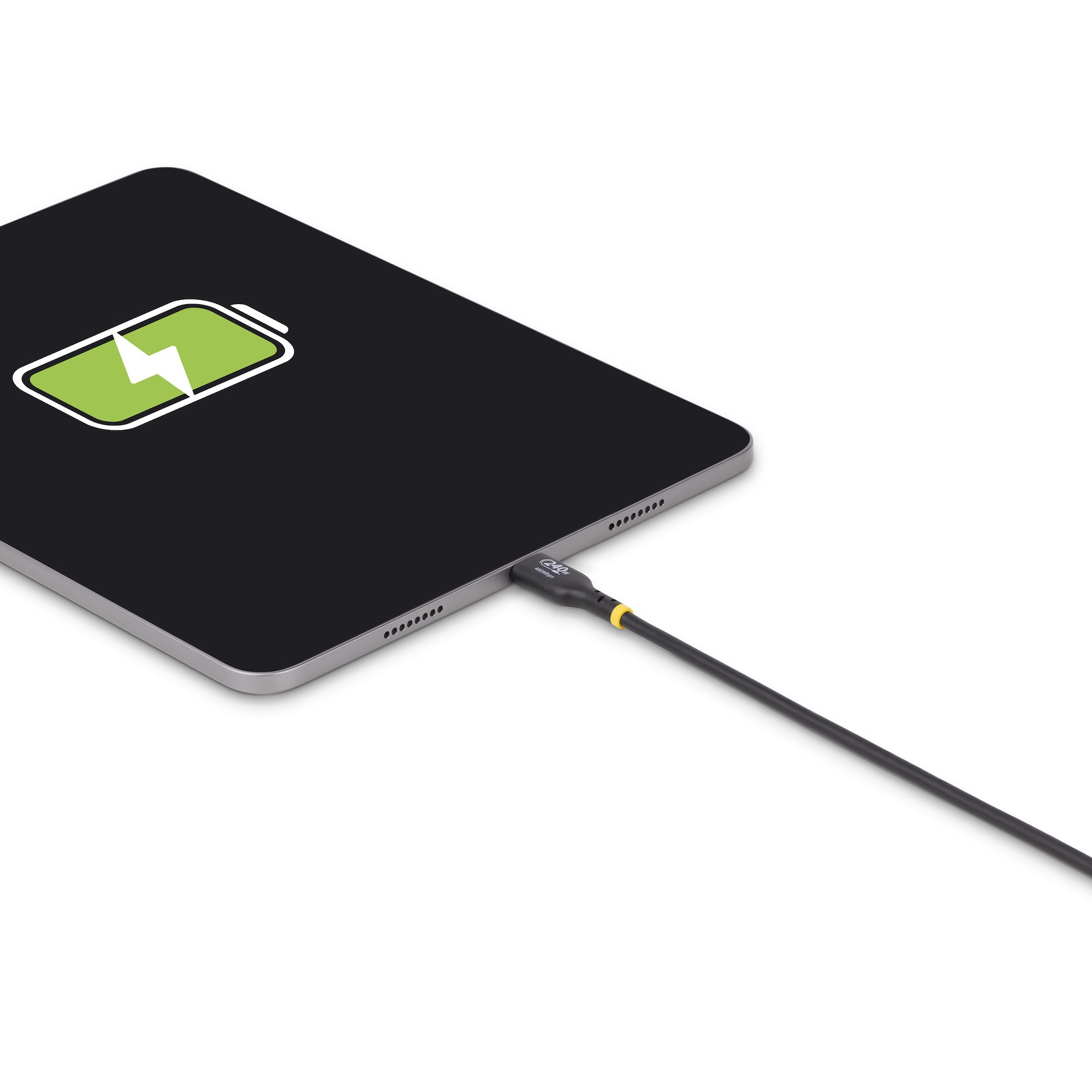 StarTech.com 3m USB-C Laadkabel, Charge & Sync, 240W (5A) PD EPR, USB 2.0, Laptop Type C Laadkabel, USB-IF Gecertificeerd, TPE Mantel - Zwarte USB-C Oplaadkabel - Afbeelding 9