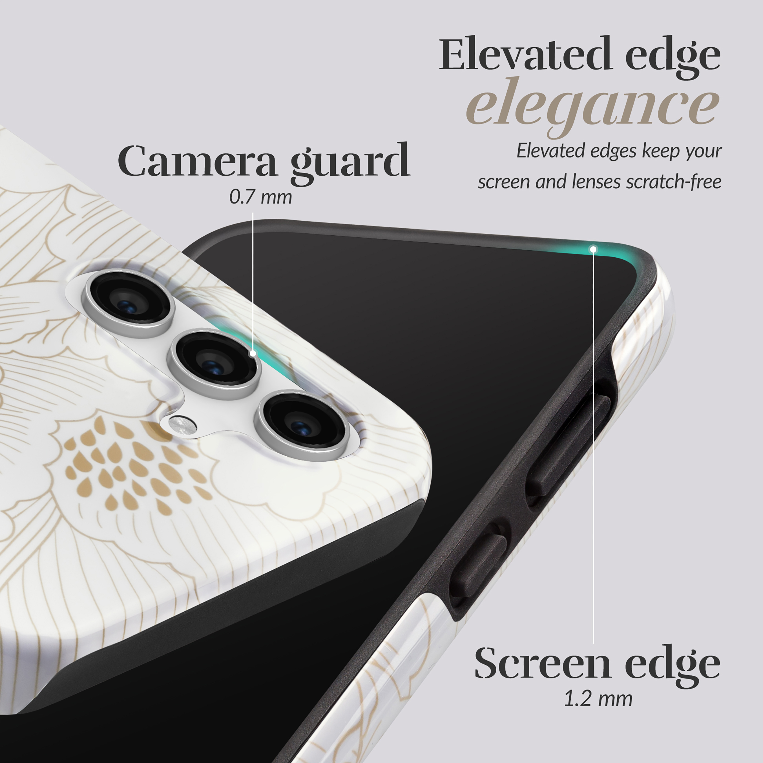 MIO White Roses Magsafe Compatible for Samsung A36 5G/A56 5G - Afbeelding 4