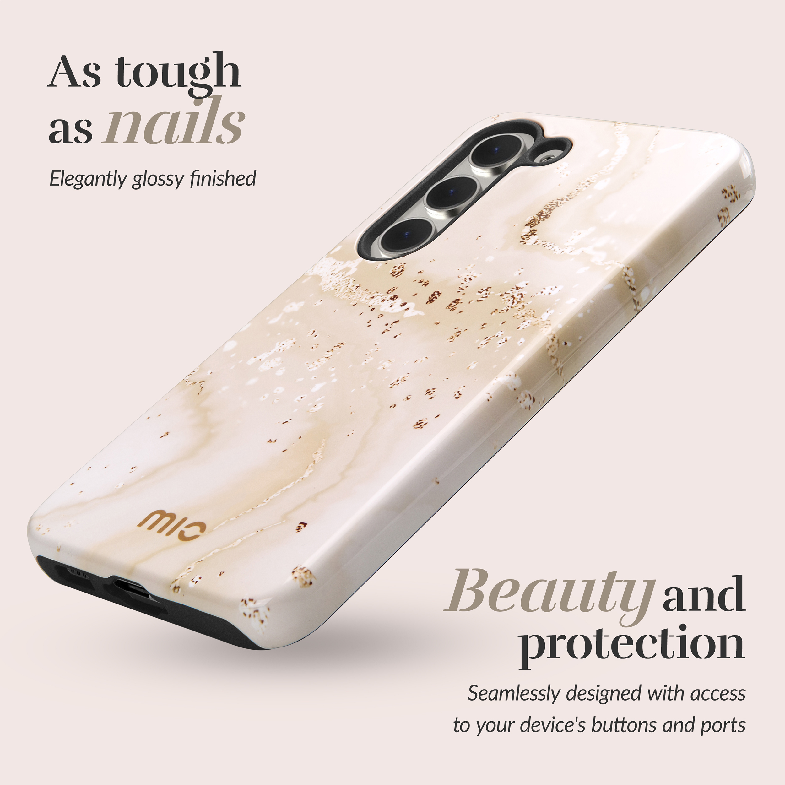 MIO Gold Marble Magsafe Compatible for Samsung A36 5G/A56 5G