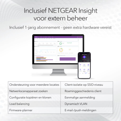 NETGEAR Insight Cloud Managed WiFi 6 AX1800 Dual Band Outdoor Access Point (WAX610Y) - Afbeelding 9