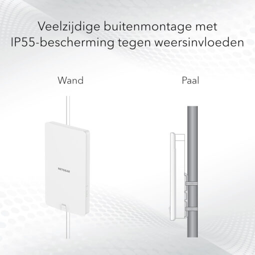 NETGEAR Insight Cloud Managed WiFi 6 AX1800 Dual Band Outdoor Access Point (WAX610Y) - Afbeelding 7