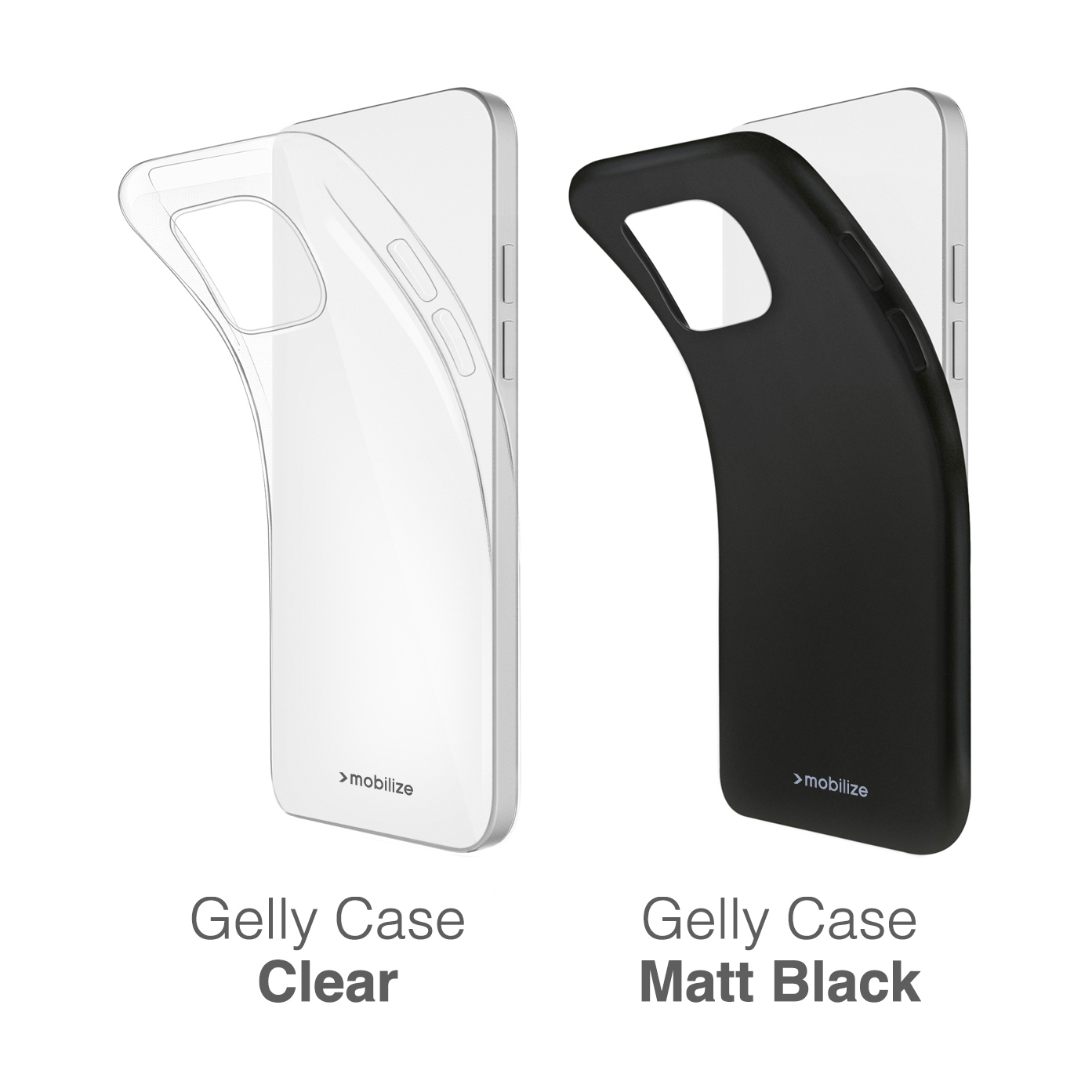 Mobilize Rubber Gelly Case Motorola Moto G75 5G Matt Black - Afbeelding 2