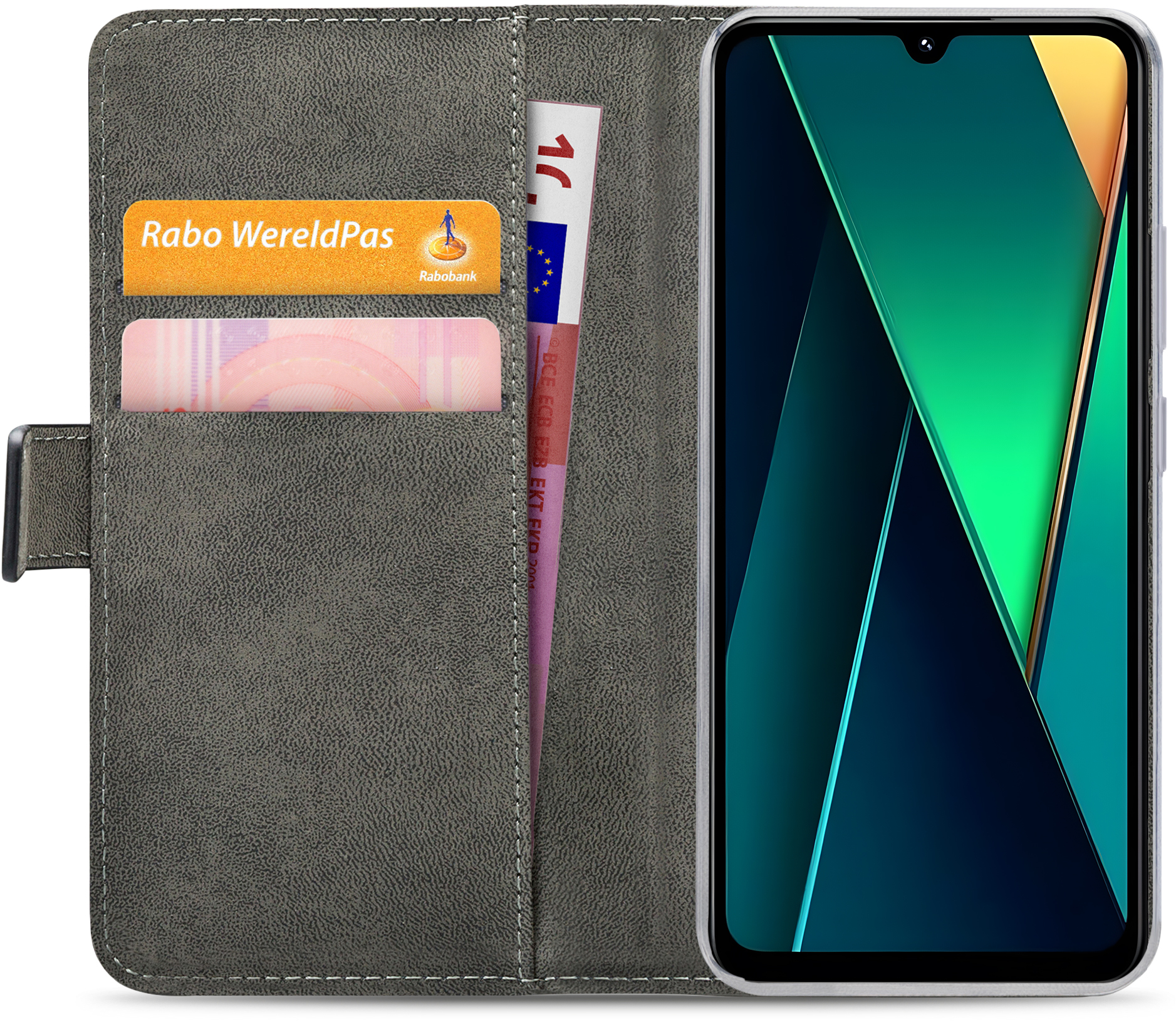 Mobilize Classic Gelly Wallet Book Case Motorola Moto G75 5G Black - Afbeelding 3