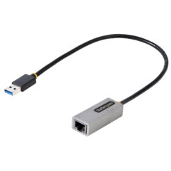 StarTech.com USB 3.0 naar Gigabit Ethernet Network Adapter - 10/100/1000 Mbps, USB naar RJ45, USB 3.0 naar LAN Adapter, USB 3.0 Ethernet Adapter (GbE), 30cm Aangesloten Kabel, Driverless Install