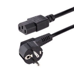 StarTech.com 3m Stroomkabel, 18AWG, EU Schuko naar C13 Voedingskabel, 250V 10A, Zwart, AC Vervangkabel, TV/Monitor Stroomkabel, Schuko CEE 7/7 naar IEC 60320 C13 Voedingskabel, PC Electriciteitssnoer