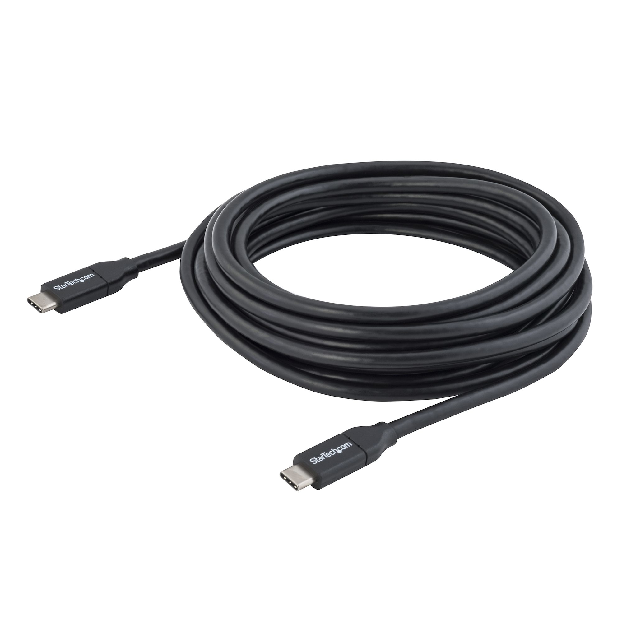 StarTech.com 4m USB-C Laadkabel, Fast Charge & Sync Type C Kabel, 100W (5A) PD, USB 2.0, USB-IF Gecertificeerd - Zwarte USB Oplaadkabel - Afbeelding 4