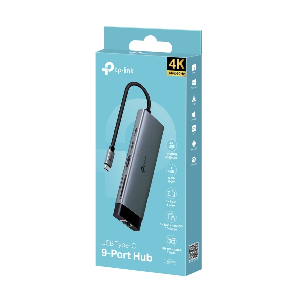 TP-Link UH9120C interface hub USB 3.2 Gen 1 (3.1 Gen 1) Type-C 5000 Mbit/s - Afbeelding 5