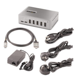 StarTech.com 10-Port USB-C Hub, 8x USB-A + 2x USB-C, Self-Powered met 65W Power Supply, USB 3.1 10Gbps, Desktop/Laptop USB Hub met 0.9m USB-IF Gecertificeerde Locking Kabel, USB Type C Hub - Afbeelding 8