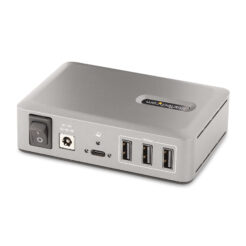 StarTech.com 10-Port USB-C Hub, 8x USB-A + 2x USB-C, Self-Powered met 65W Power Supply, USB 3.1 10Gbps, Desktop/Laptop USB Hub met 0.9m USB-IF Gecertificeerde Locking Kabel, USB Type C Hub - Afbeelding 3