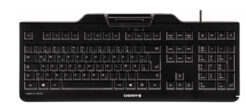 CHERRY KC 1000 SC toetsenbord Universeel USB AZERTY Belgisch Zwart