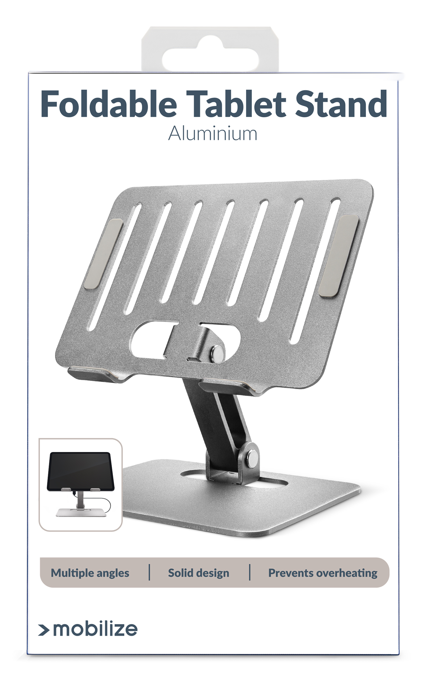 Mobilize Foldable Aluminium Tablet Stand Silver - Afbeelding 8