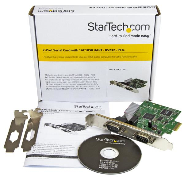 StarTech.com 2 poorts PCI Express seriële kaart met 16C1050 UART RS232 - Afbeelding 6